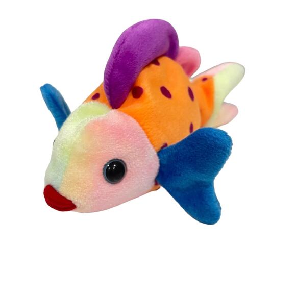 Vintage TY Lips the Fish Beanie Baby From 1999 - Picture 1 of 5